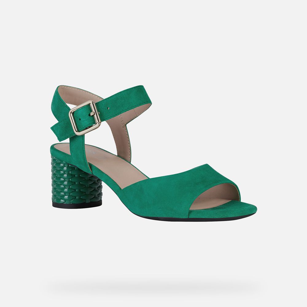 Sandales Geox Ortensia - Vert - Femme 140356-PFX